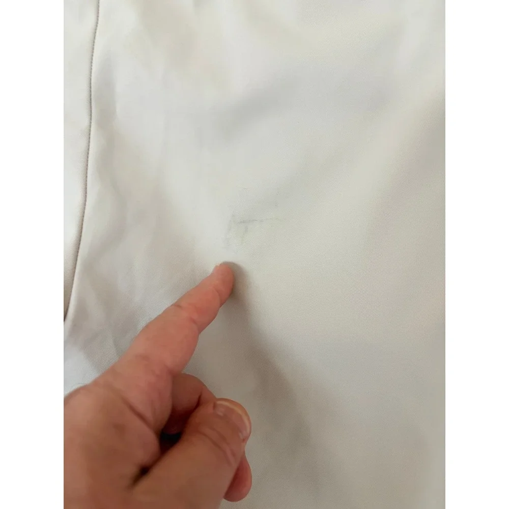 Peter Millar Mens Performance Golf Shorts 42 Stone Beige Flat Front Polyester